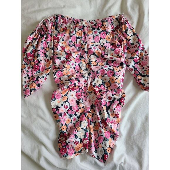 Area Stars Womens‎ Floral Print Sweetheart Neck Off-the-shoulder Dress Medium - Picture 5 of 6